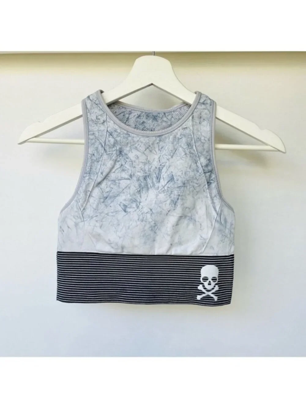 LULULEMON Ebb to Train Bra *WashWhite / Black / Luna A51 Size 4